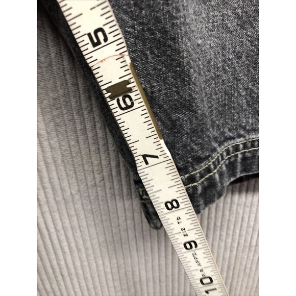 Mecca Boys Denim Bermuda Jean Shorts Size 10 Black Gray Distress - Picture 7 of 15